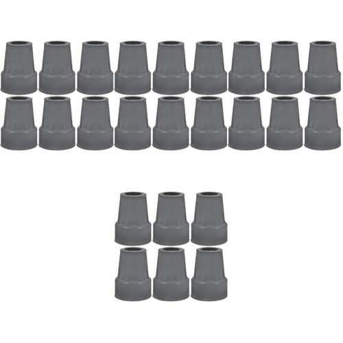 Grey durable rubber crutch - grey,