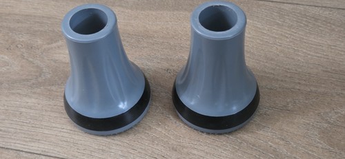 Grey rubber crutch ferrule - rubber,