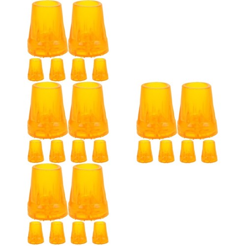 Reusable orange rubber crutch - rubber,
