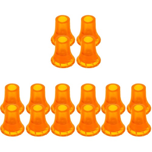 Orange pvc cane tips - pvc,