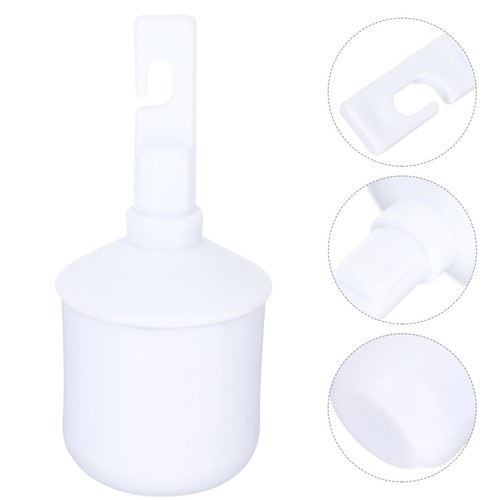 Kids white rubber cane tip - white,