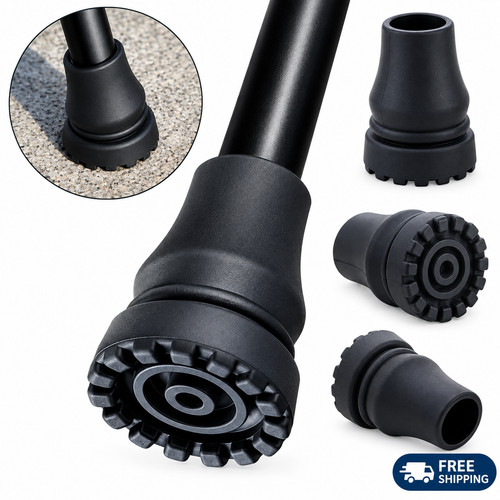 Rubber walking stick ferrules - walking,