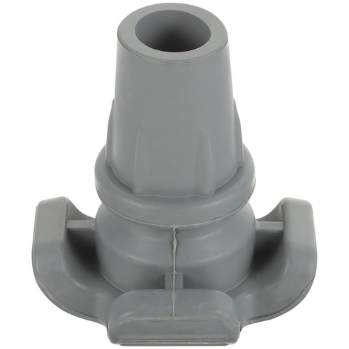 Grey rubber cane tip - grey,