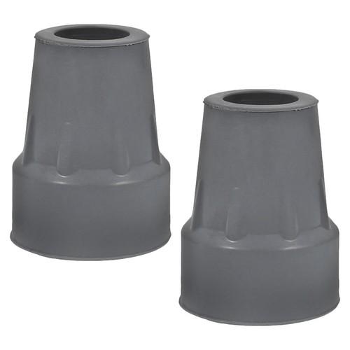 Rubber crutch tip covers - crutch, grey