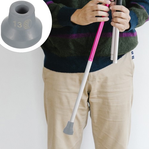 Grey rubber crutch - grey, pads