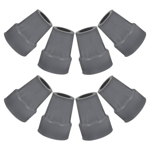 Grey rubber walking stick tips - rubber,